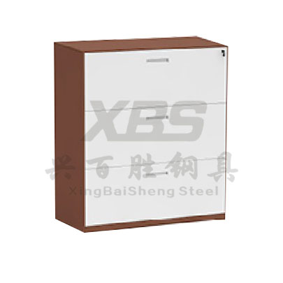 深圳钢制文(wén)件柜厂家,新(xīn)款 双色三抽文(wén)件柜  支持订做