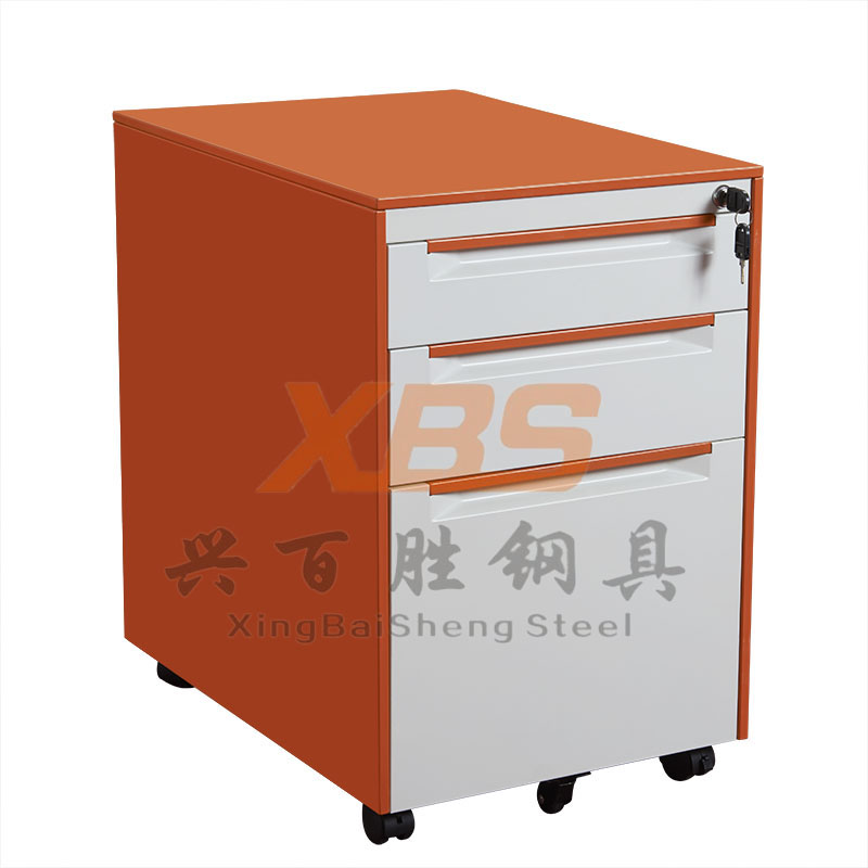 深圳钢制活动柜   厂家,兴百胜新(xīn)款三抽活动柜  颜色尺寸支持订做